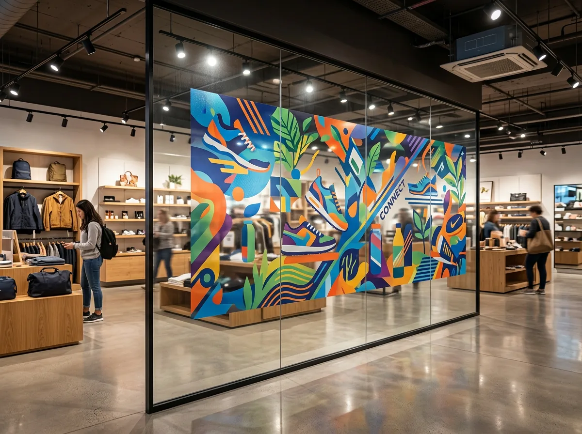Retail wall print